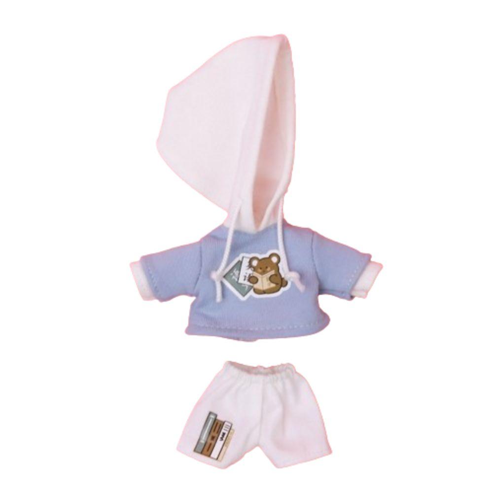 Casual Wear OB11 Doll Hoodie Set Bear Pattern Hippop Shorts Set Doll Sweatshirt Set  Bjd 1/12