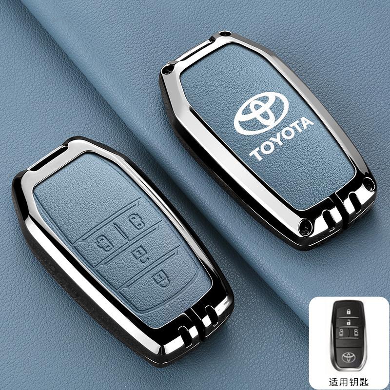 4/5 Button Fashion Zinc Alloy Car Key Cover Shell Bag Accessories For Toyota Noah Voxy Trunk 2022 2023 2024 Alphard 2020 2021