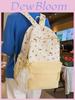 School Backpack For Girls With Oxford Fabric And Butterfly Bow For Teen Study Use