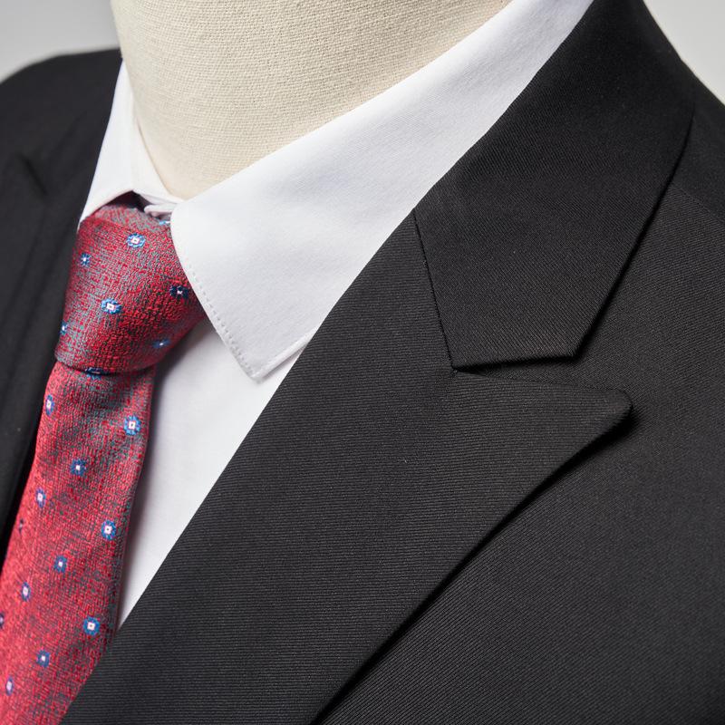 Danmo Herren Zweireihiger Anzug, leger, für Business, Arbeit, Hochzeit, formelle Sets, einfarbig, Anzugjacke + Hose, 2-teilig