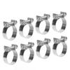 20PCS Hose Clamp Mini Stainless Steel Screw Hose Clip for Motor Vehicle Petrochemical Pharmaceutical