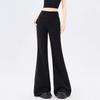 2026 Spring/Summer Women's High-Waisted Rhinestone Flare Pants - Stretchy, Drapey, Casual Fit