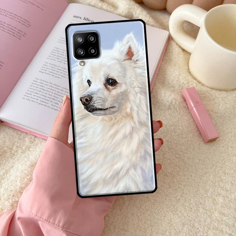 Japanese Spitz Dog Case For Samsung Galaxy A54 A34 A14 A13 A51 A71 A33 A53 A73 A12 A22 A32 A52 A72 A52S Cover