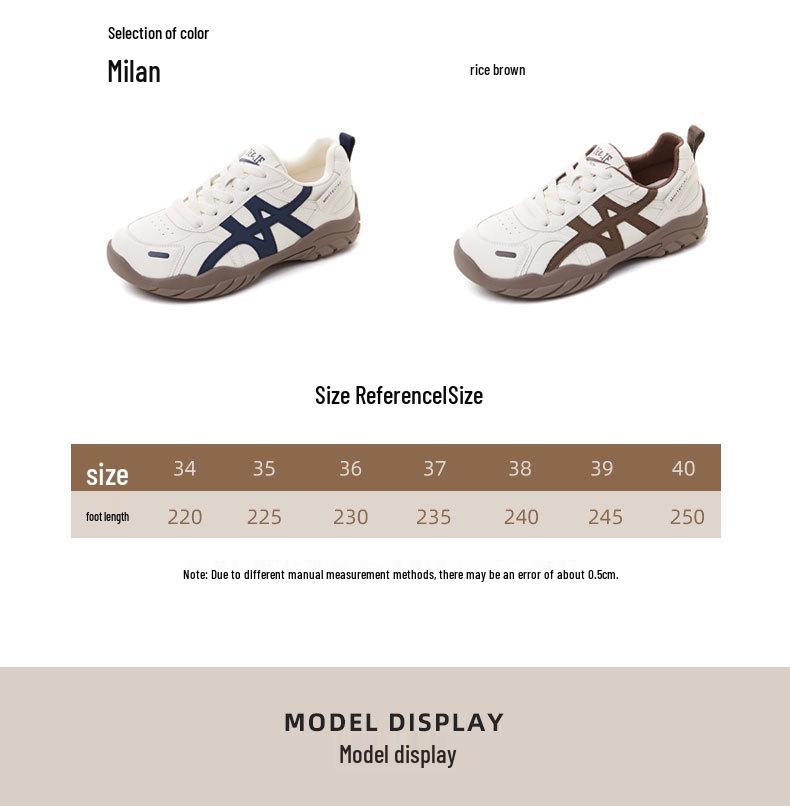 2025 New Soft-Soled Korean Flat Leather Running Shoes - Trendy & Comfortable