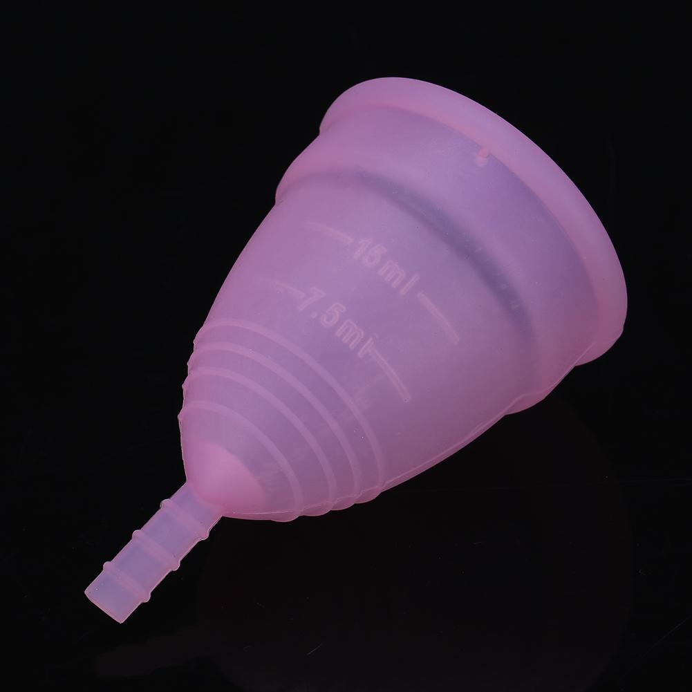 2PCSSet Reusable Leakproof Female Women Menstrual Cup Menstruation Care Tool(Pink)