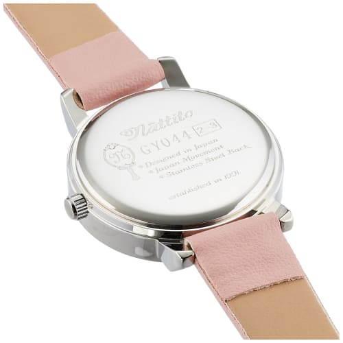 Fieldwork Lovely Analog Watch with Silver Leather Strap, GY044-2, Women's, Pink