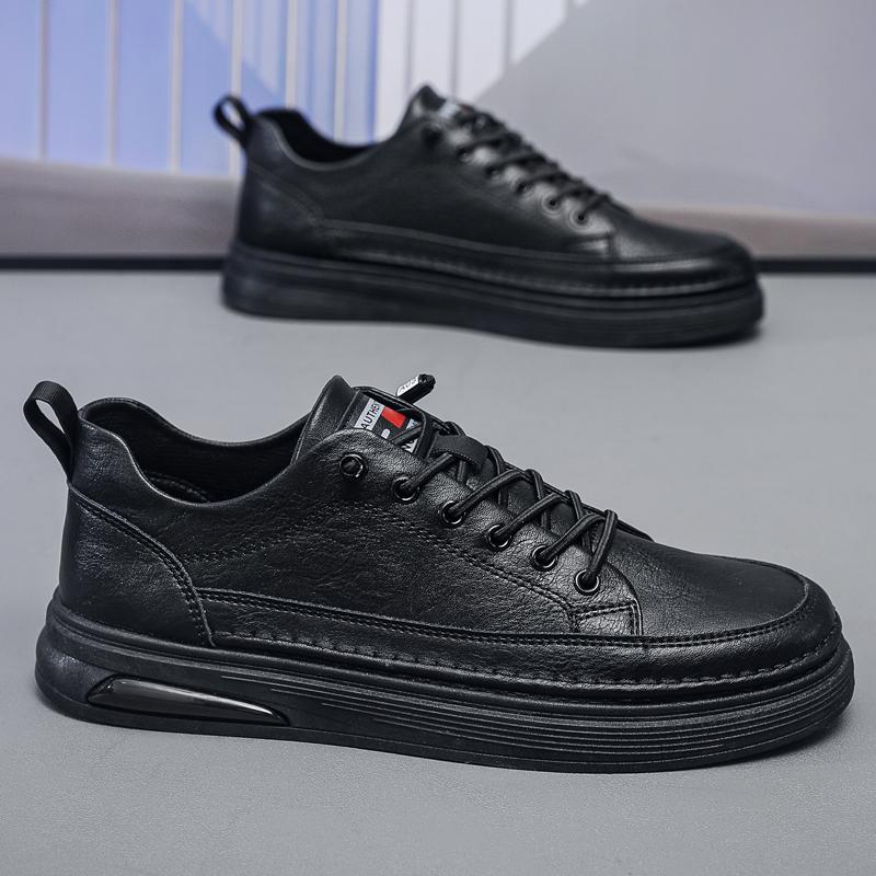 

2026 New Classic Color Difference Casual Men S Shoes With Unique Design Flat And Comfortable Men S Work Shoes 39-44 44 чёрный