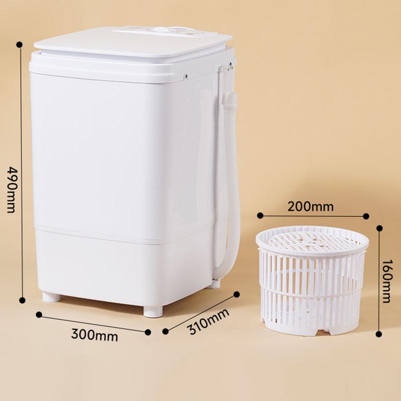 Angpai 4.5KG Mini Semi-Automatic Washing Machine for Socks and Baby Clothes with Dehydration Function