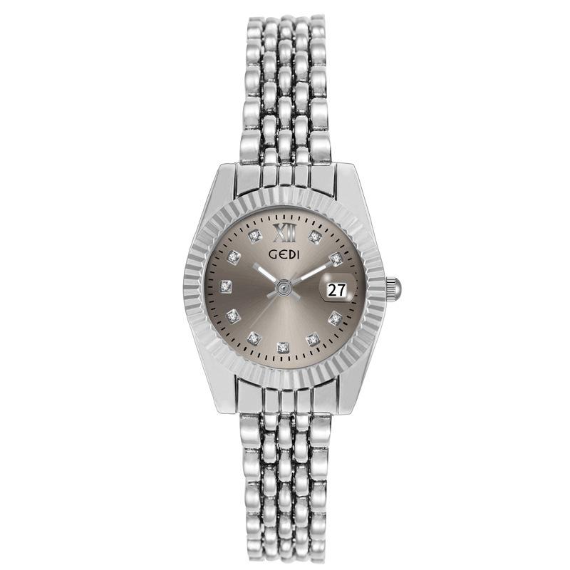 Premium Log Type Women'S Watch Light Luxury Niche Calendar Steel Belt Waterproof Watch Women'S Business Quartz Watch