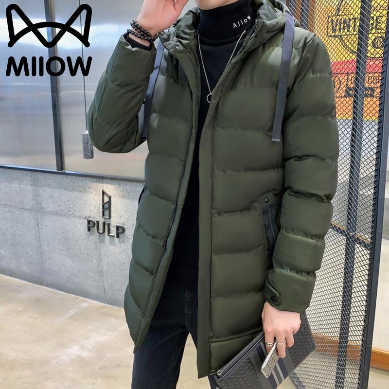 MiiOW Men's Hooded Winter Padded Windproof Jacket