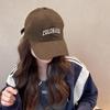 Women's & Men's Large Brim Duckbill Baseball Cap - Korean Letter 'R' Design, 2024 Spring/Autumn Fashion, Slimming and Small Face Effect.