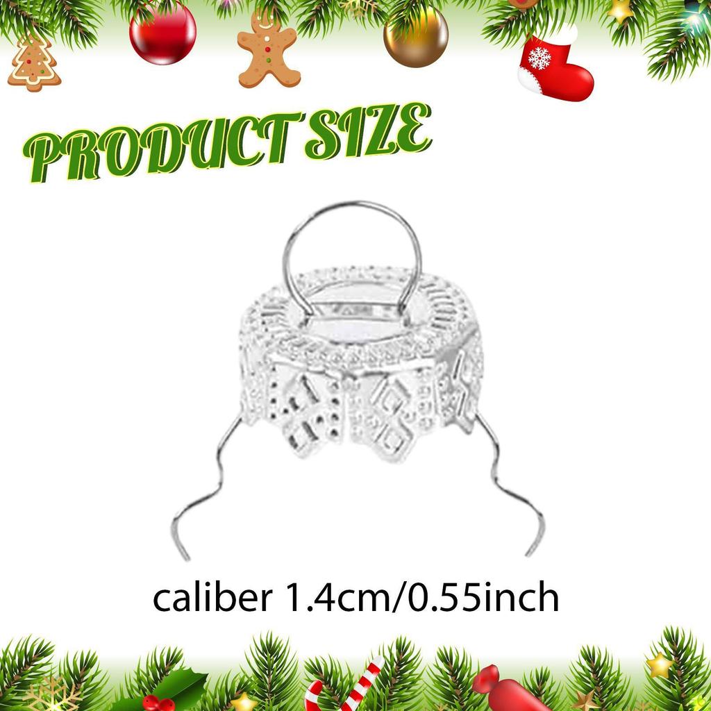 100 Stück Weihnachtskugel-Ornament Metallaufhänger für Partys