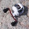 Baitcast Reel 6.3:1 Gear Low Profile Carbon Fiber Drag 18+1Bearing Dual Magnetic Brakes Fishing Reel