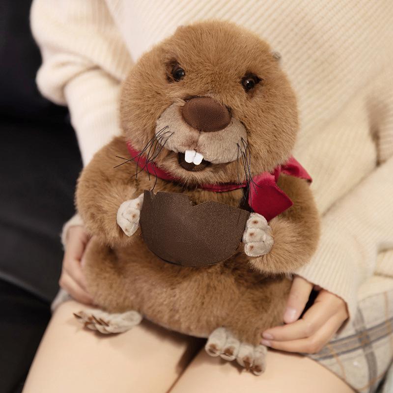 Favorite Plush Toy Girls Cute And Cute Groundhog Doll Plush Toy Hamster Guinea Pig Doll Children's Rag Doll Birthday Gift