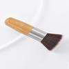 Bamboo Handle Makeup Brushes Flat Top Round Head Foundation Brush Beauty Tools