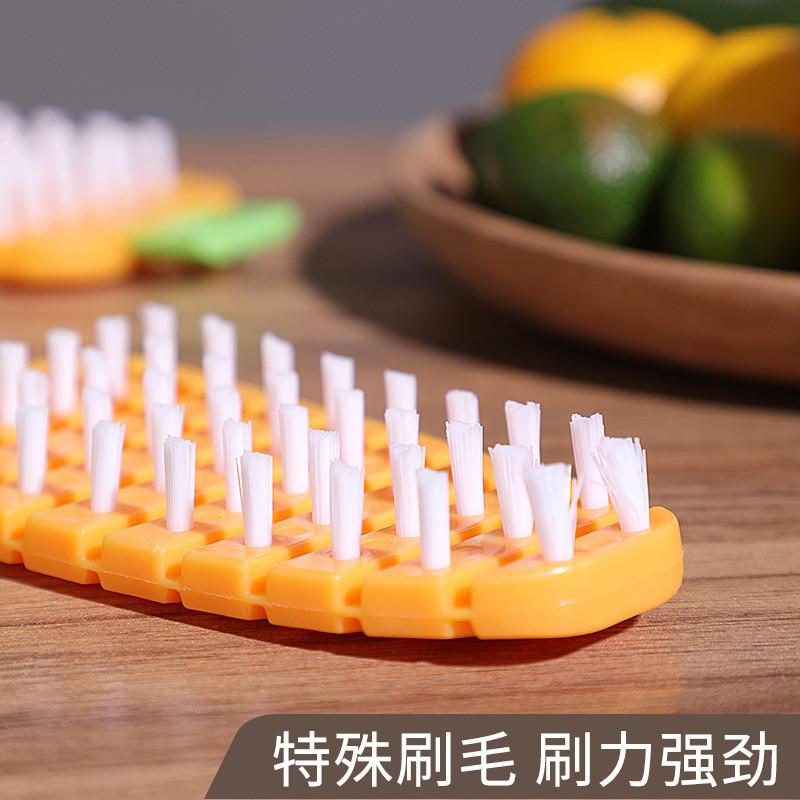 Produce Cleaning Brush With Durable Nylon Bristles For Home Kitchens