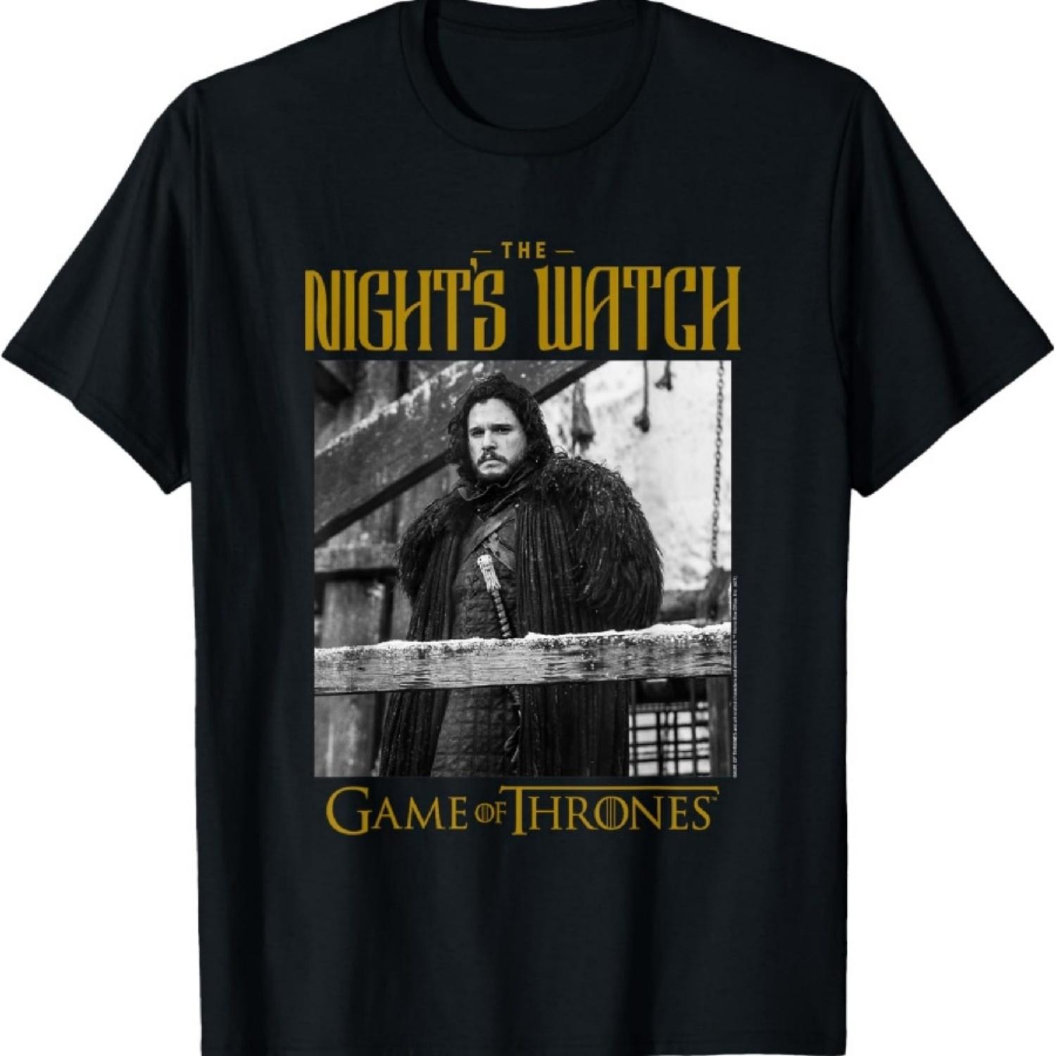 

Гра Престолів Джон Сноу Нічна Варта Футболка L чорний