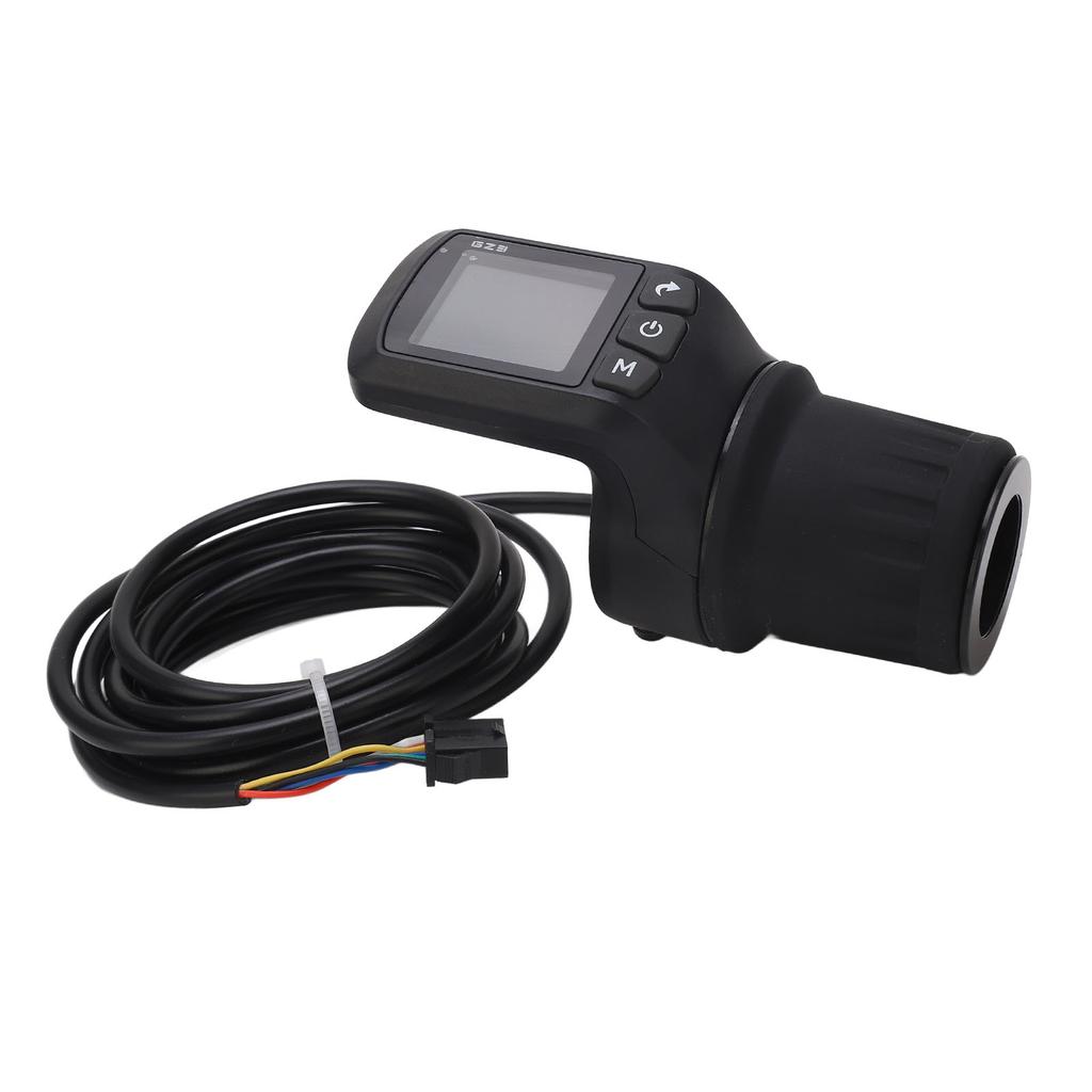 Electric Bike Meter Kit ABS LCD Display Panel Half Handle Grip and 5P Common Wire 24V 36V 48V 60V