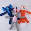 Dog Chew Toy Squeaky Dog Toy Cute Pet Shape Puppy Toy Built-in Sound Pet Toy Interactive Chew Toy Waffle Plush for Dogs Oral Cleaning