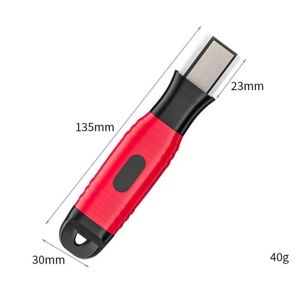 Metal Pocket Sharpener Non-slip Garden Tool Sharpener Portable Sharpening Stone  Hand Tools