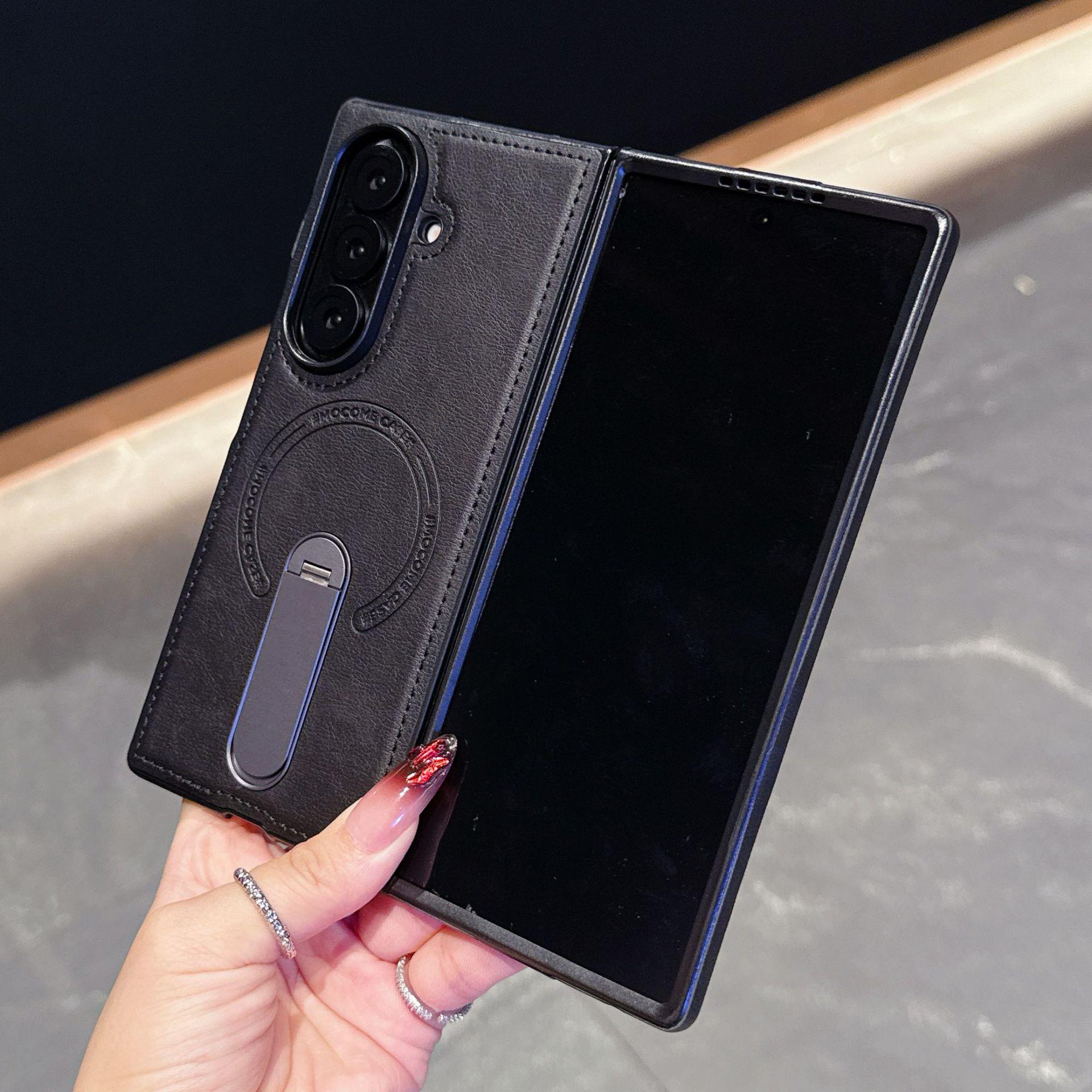 Samsung Z Fold7 Armor Shield Case with 360° Rotating Stand & Magnetic Protection Z Fold4