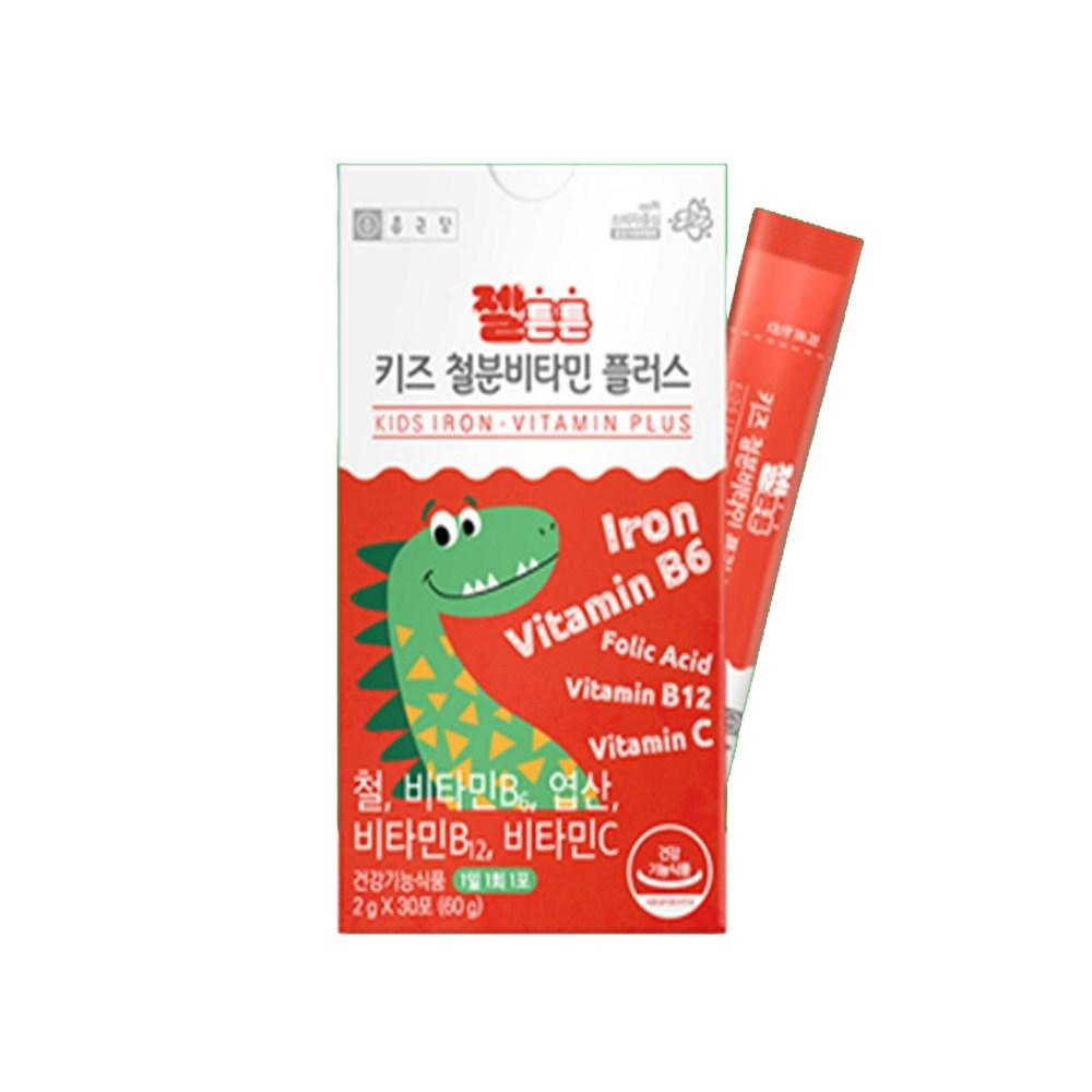 Eucellmall Kids Iron Vitamin Plus 2g x 30 packets Vitamin Nutrition Health Nutrition 1 pcs 30 tablets