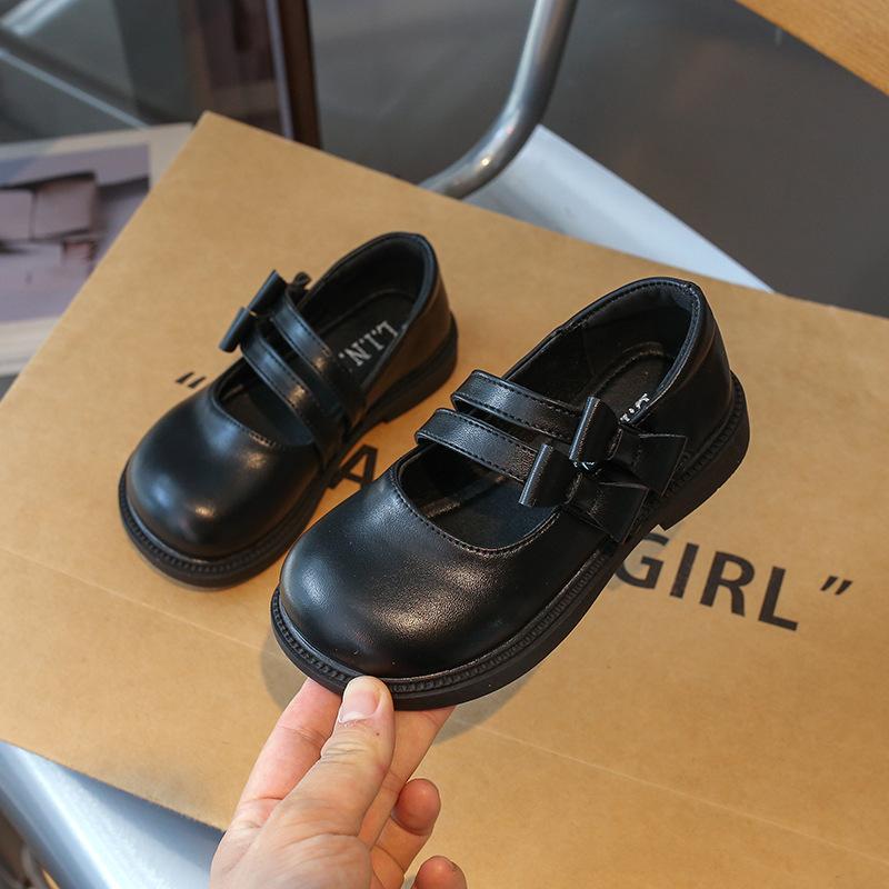 

Новые весенние и осенние кожаные туфли с бантом 31 чёрный