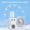 Portable Mist Table Fan Ultra-Quiet Operation Desk Fan with Cooling Mist Spray USB Rechargeable Desk Fan for Office Home Travel Bedroom