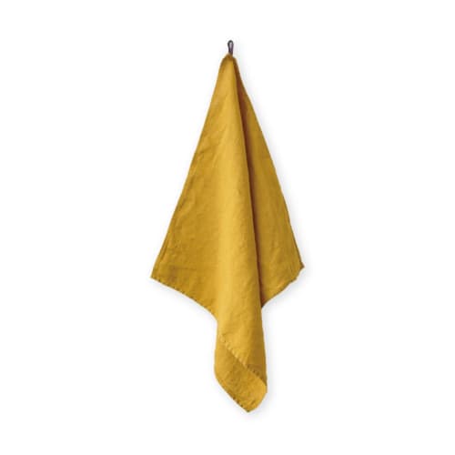 Lino e Lina Kitchen Cloth Manon Saffron Yellow / K309