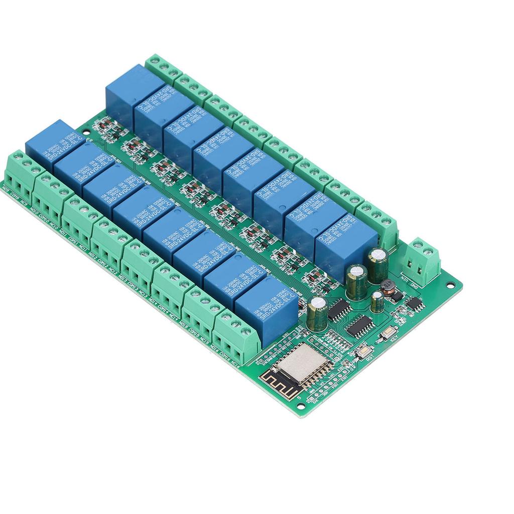 מודול ממסר 16 ערוצים שליטה מרחוק WiFi לוח פיתוח DC 24V עבור ESP8266