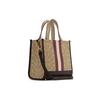 Coach Dempsey Tote Bag aus Signature-Canvas mit Streifen & rundem Aufnäher für den täglichen Gebrauch