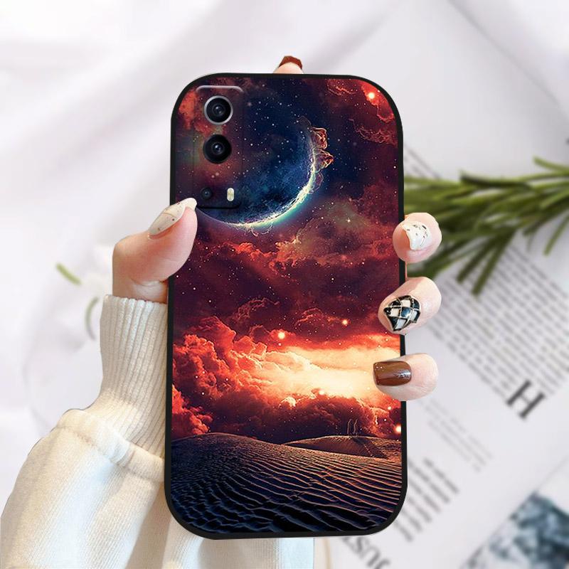 For Vivo Y72 Y52 5G Case Cover Stylish Painted Silicone Soft TPU Phone Protective Shell For Vivo Y 72 52 5G Shockproof Bumper