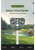 Solar Multi-functional Ultrasonic Pest Repeller for Dogs, Cats, Birds, and Insects with Strobe Light