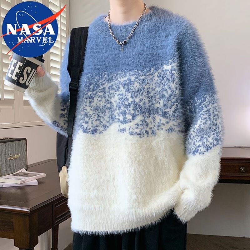 

NASA Marvel Men s Warm Crewneck Knit Sweater 2XL