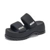 Suction Film Bottom Outer Slippers Women's Summer New Fashion Thick Bottom Heightening Half Drag Retro Versatile Outdoor Sandals