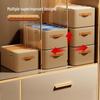 Foldable Fabric Storage Box with Handle - Large Capacity Clothes Organizer