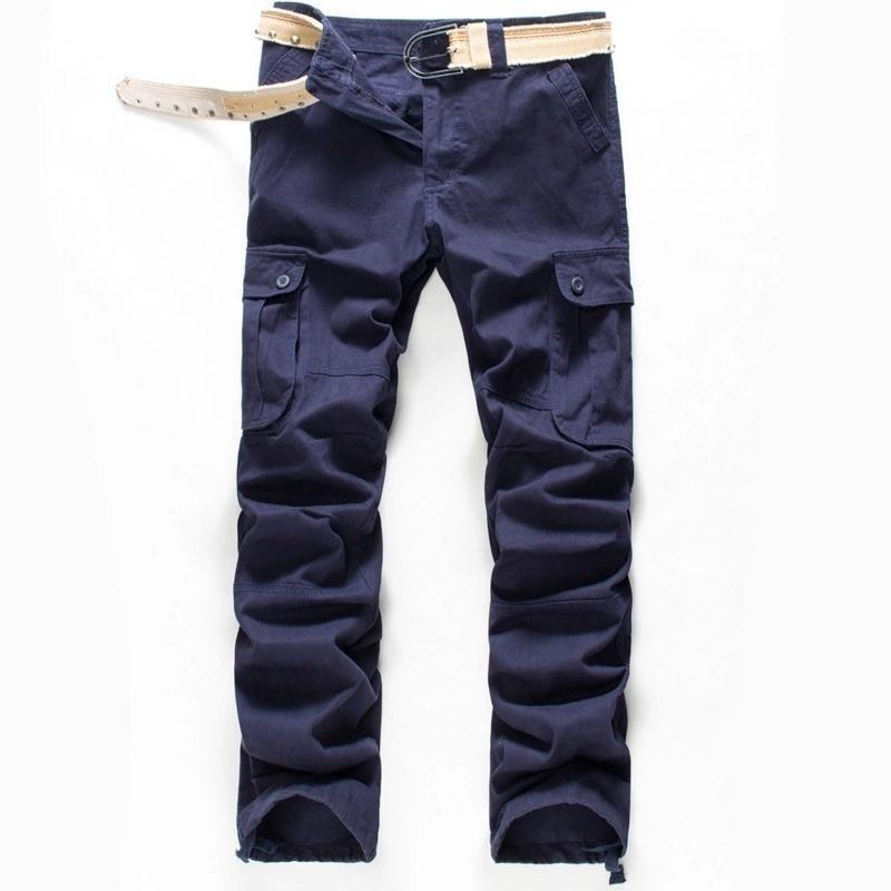 Herren Latzhosen Outdoor Gerade Mehrfach-Taschen Cargo Hose Freizeit Verschleißfest Mehrfach-Taschen Militärische Taktische Hose
