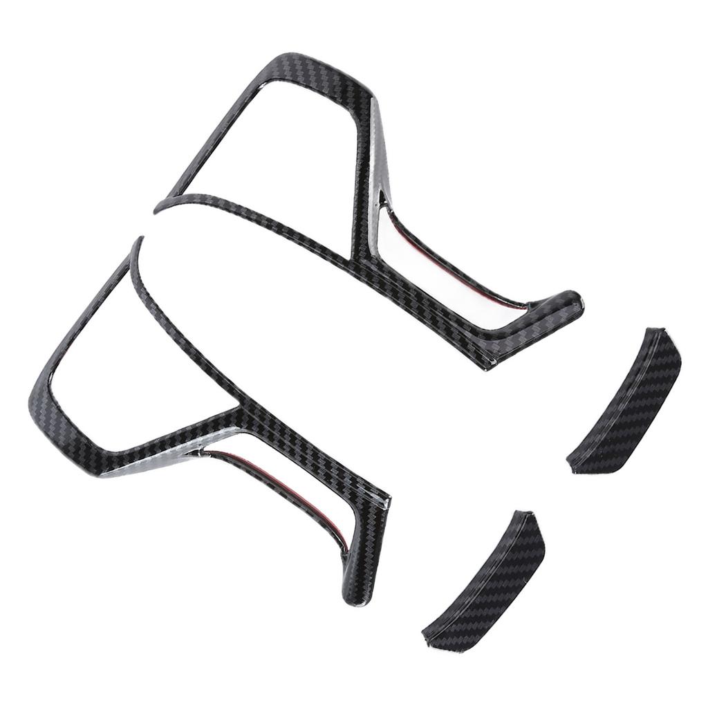 4 pezzi Telaio Volante Auto Stile Fibra di Carbonio Sostituzione per Mitsubishi Pajero Sport 2019-2020