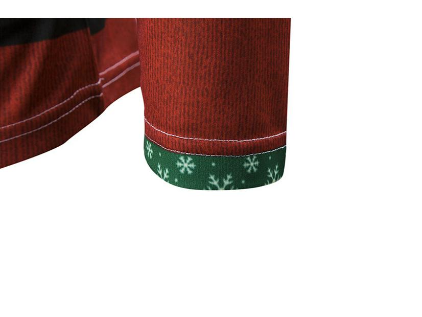 Men's 3D Printed Christmas Elk Long Sleeve T-shirt - Trendy Autumn/Winter Fashion 2021