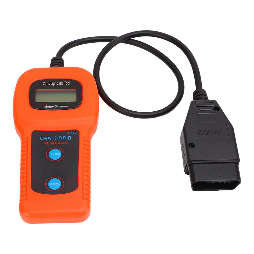 U480 Car OBD2 Diagnostic Scanner LCD Display 10?12V DC Universal Engine Code Reader Tool
