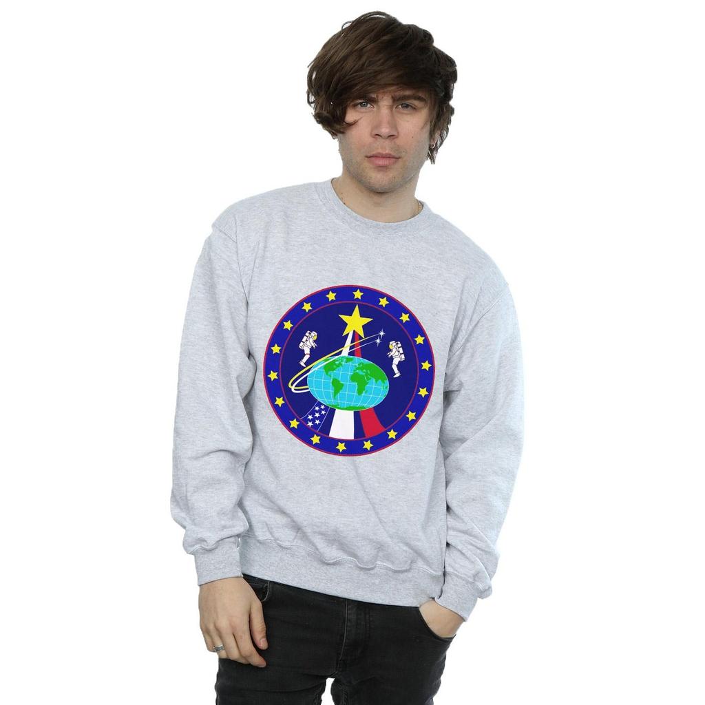 NASA Mens Classic Globe Astronauts Sweatshirt