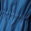 ZANZEA Women Casual V-Neck Loose 3/4 Sleeve Stripe Dress