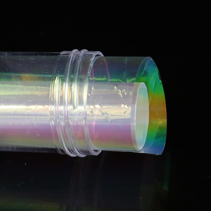 Nail Art Aurora Ice Cube Cellophane Large Colorful Transfer Paper Laser Sticker