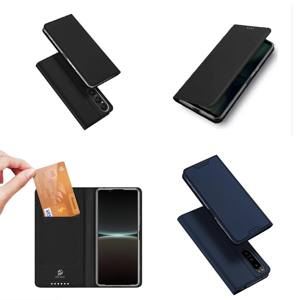 For Sony Xperia 1 Vii Pu Leather Flip Cover With Card Slot And Stand For Business Use