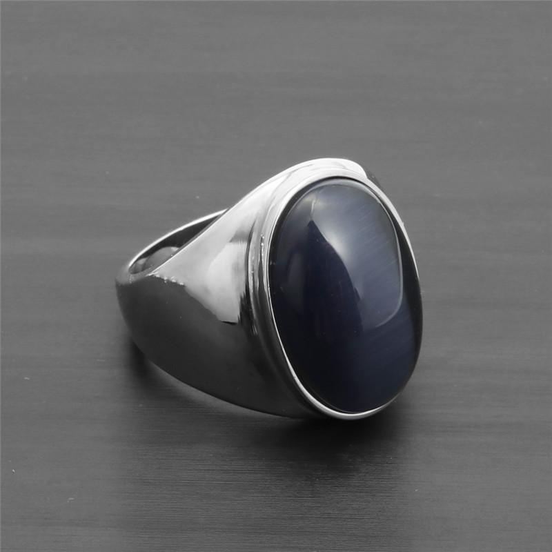 Women's Fashion Sapphire Ring - Stainless Steel & Titanium Electroplated Stone Ring