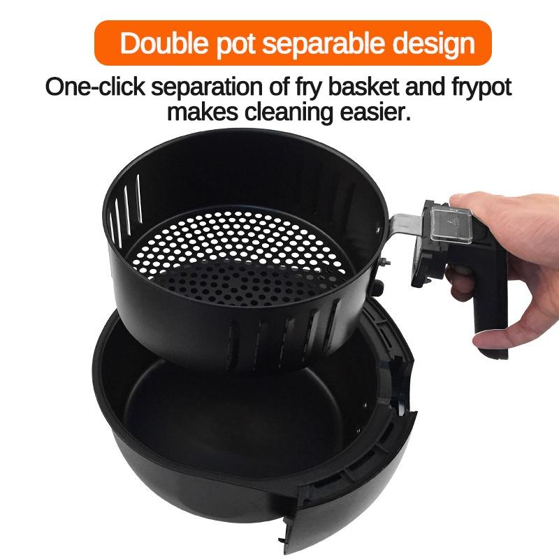 3.6L 1400W Smart Touch LCD Airfryer Pizza Multi Function Smart Fryer for Fries Air Fryer Oil Free Health Fryer Cooker