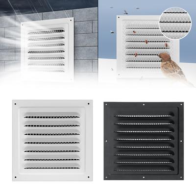 1/2pcs Stainless Steel Air Ventilation Cover Louver Ducting Ceiling Ventilation Grill Cover 200x200mm For HVAC/Ceiling Side Wall