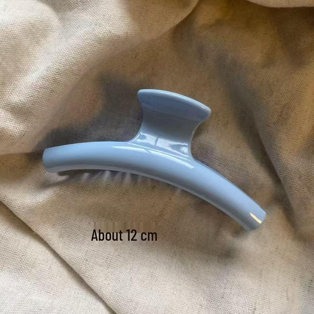Koreanischer Eleganter Kürbisbogen Polka Dot Haarspange - Groß, Cremige Texturierte Hochsteckfrisur-Accessoire
