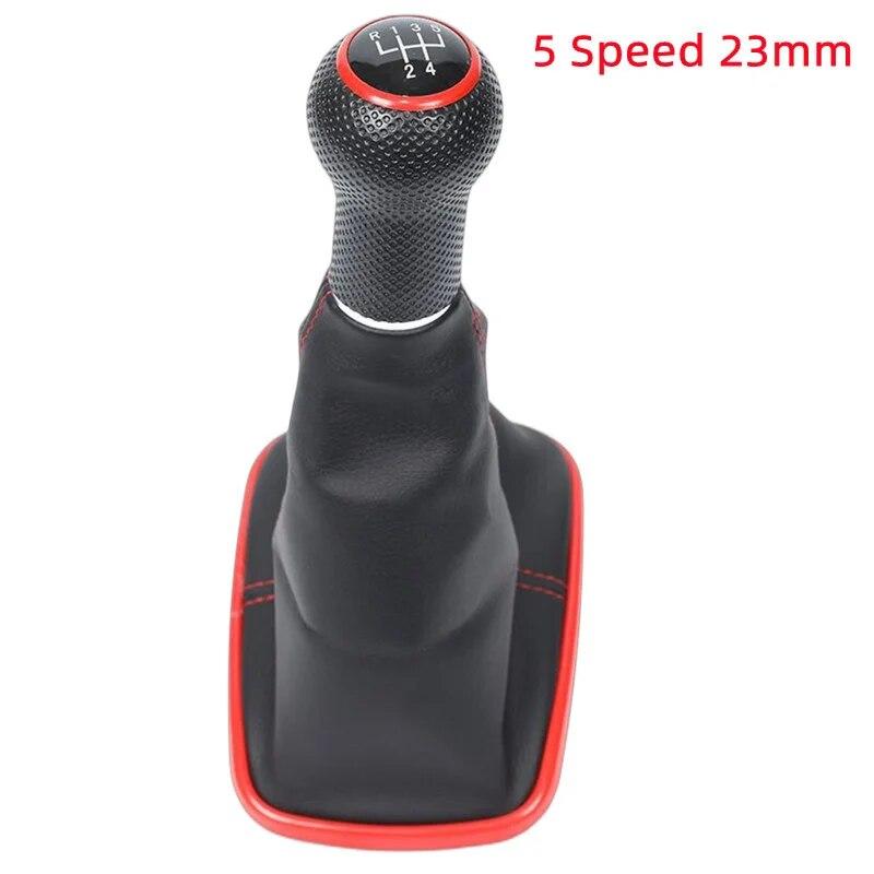 For Volkswagen VW 1999-2004 Golf 4 IV MK4 GTI R32 Bora Jetta 5/6 Speed 12mm / 23mm Car Gear Shift Knob Lever Shifter Gaitor Boot