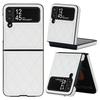 Luxus Premium Leder Textur Fall Für Samsung Galaxy Z Flip 4 3 Retro Klapp Volle Schutzhülle Schlank Telefon Abdeckung Für Flip3 Flip4